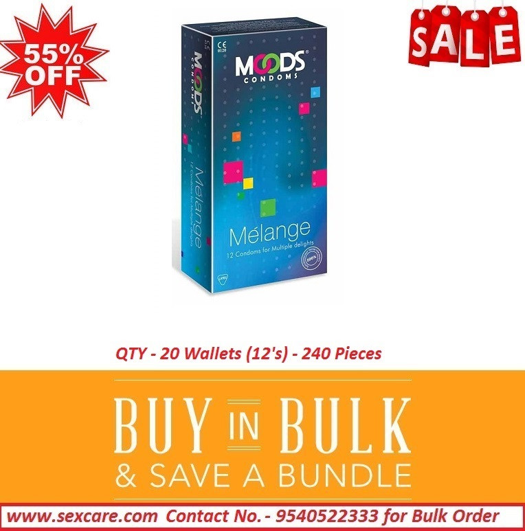 Moods Melange Condoms For Multiple Delights 12'S ( Pack of 20 Boxes )