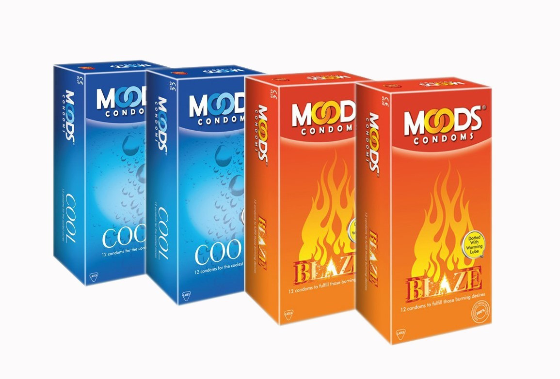 Moods Blaze and Cool Condoms 48 Pcs ( Pack of 4)