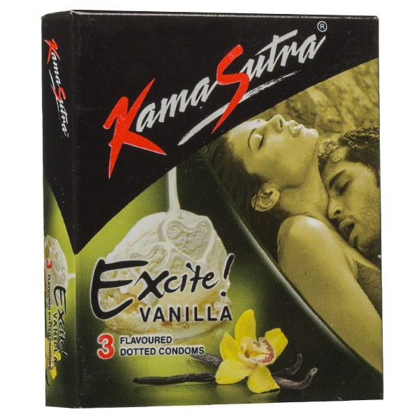 Kamasutra Excite Vanilla Condoms 3's