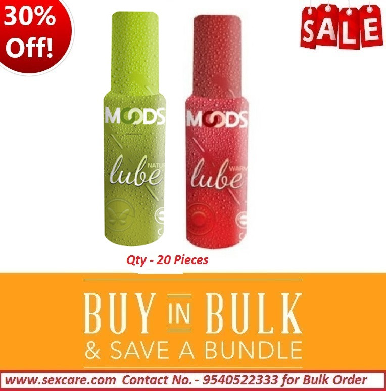 Sexcare Moods Warm and natural Lube 60 Ml 2'pcs of each (Pack of 4 )
