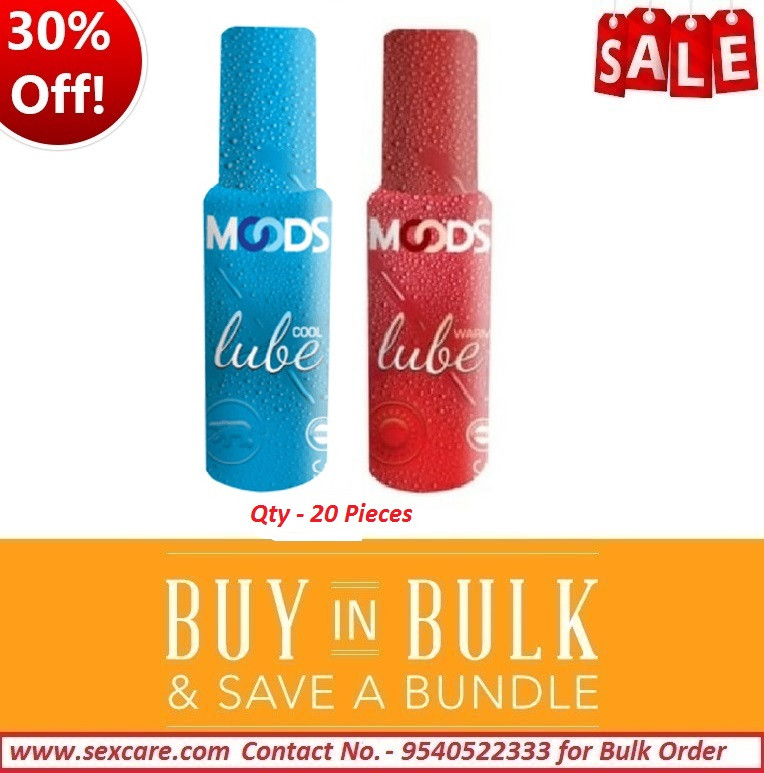 Sexcare Moods Cool and Warm Lubes 60ml 10's pcs of Each ( Pack of 20 )
