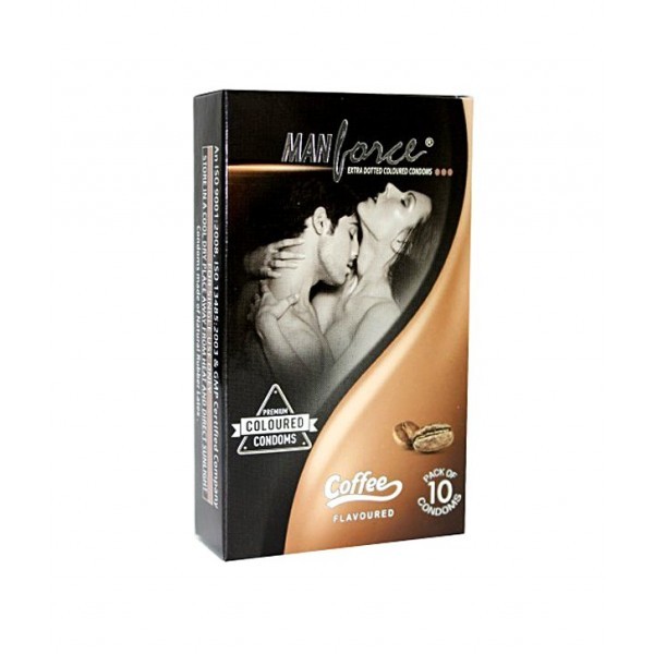 Manforce Wild Colored Coffee Flavored Condoms 10's