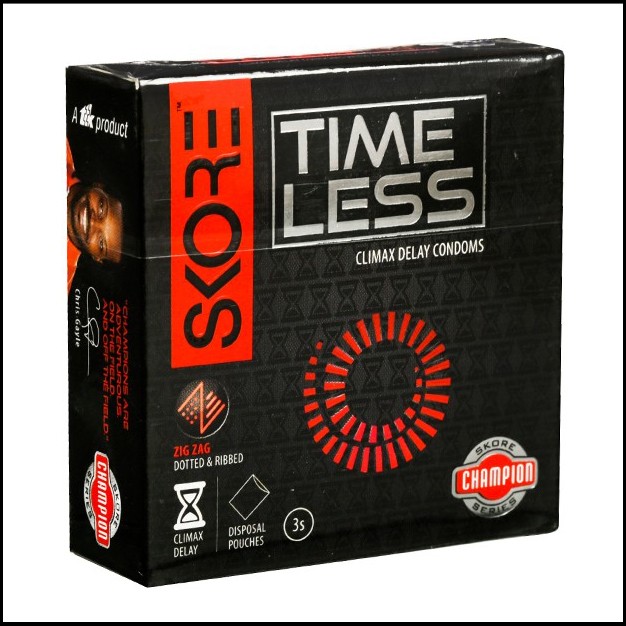 Skore Champion Time Less Climax Delay Condoms 3's