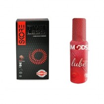 Skore Time Less Condoms and Moods Warm Lube Combo