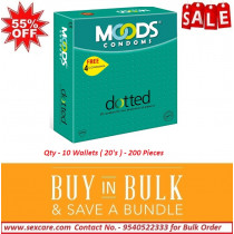Moods Dotted Condoms 20'S ( Pack of 10 Boxes )