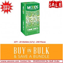 Moods 1500 DOTS Condoms 12 'S ( Pack of 20 Boxes )