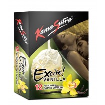 KamaSutra Excite Vanilla Flavored Condoms 12's