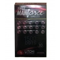 Manforce Super XXXtra Dotted (1500 Dots) Litchi flavored Condoms 10's
