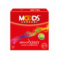Moods Absolute Xtasy Climax Delay Condoms 3's 