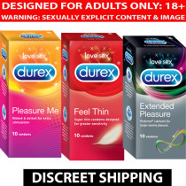Durex Pleasure Me, Extended Pleasure and Feel Thin Condoms Combo of 3