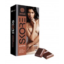 SKORE Chocolate Flavored Dotted Condoms 10's
