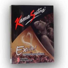 Kamasutra Excite Coffee Flavoured Condoms 3Pcs