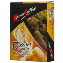 Kamasutra Excite Banana Flavored Condoms 12's