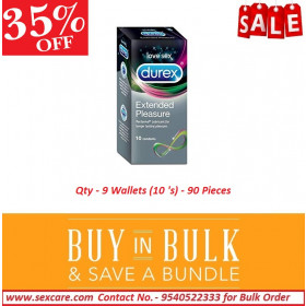 Sexcare Durex Extended Pleasure Condom ( Pack of 9 Boxes )
