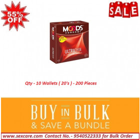 Moods Ultra Thin Condom 20'S (Pack Of 10 Boxes)