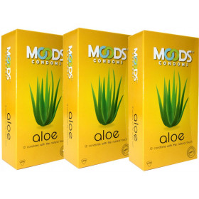 Moods Alovera Condom (Set of 12, 36-Pcs) Combo Set