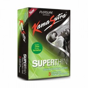 Kamasutra Pleasure Superthin Condoms 3's