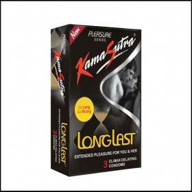 KamaSutra Pleasure Long Last Condom 3's