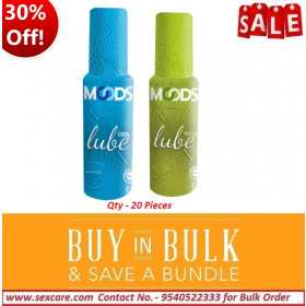 Sexcare Moods Natural and Cool Lubes 60 Ml 10'S Pcs Of Each ( Pack Of 20 )
